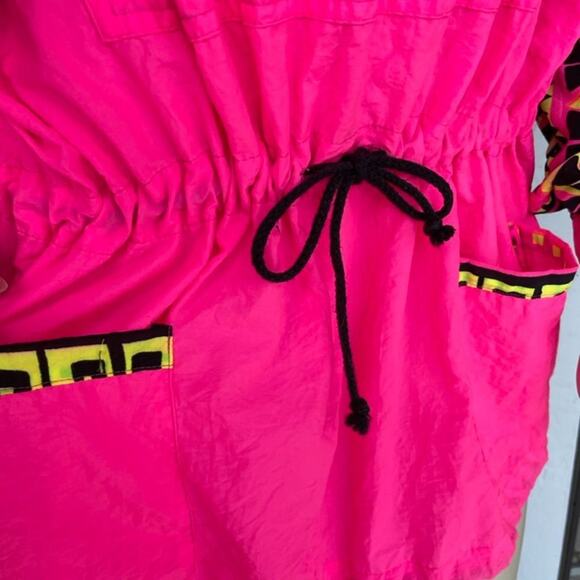 Vintage 80s/90s Shell Shock Neon Pink Windbreaker - Picture 6 of 7